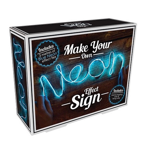Fizz Creations 'Make Your Own' Neon Schriftzug LED Lichterkette - Blau, 3 M