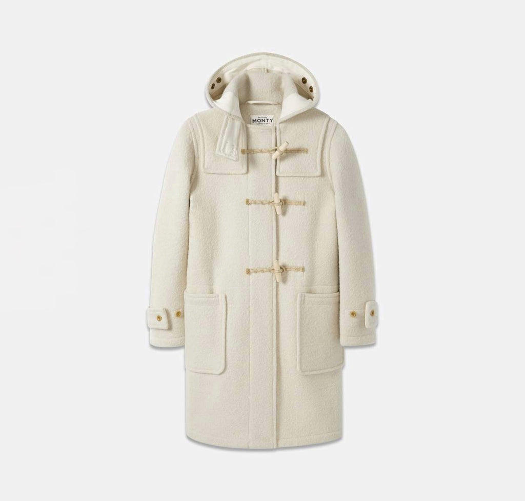 Duffle hot sale coat white