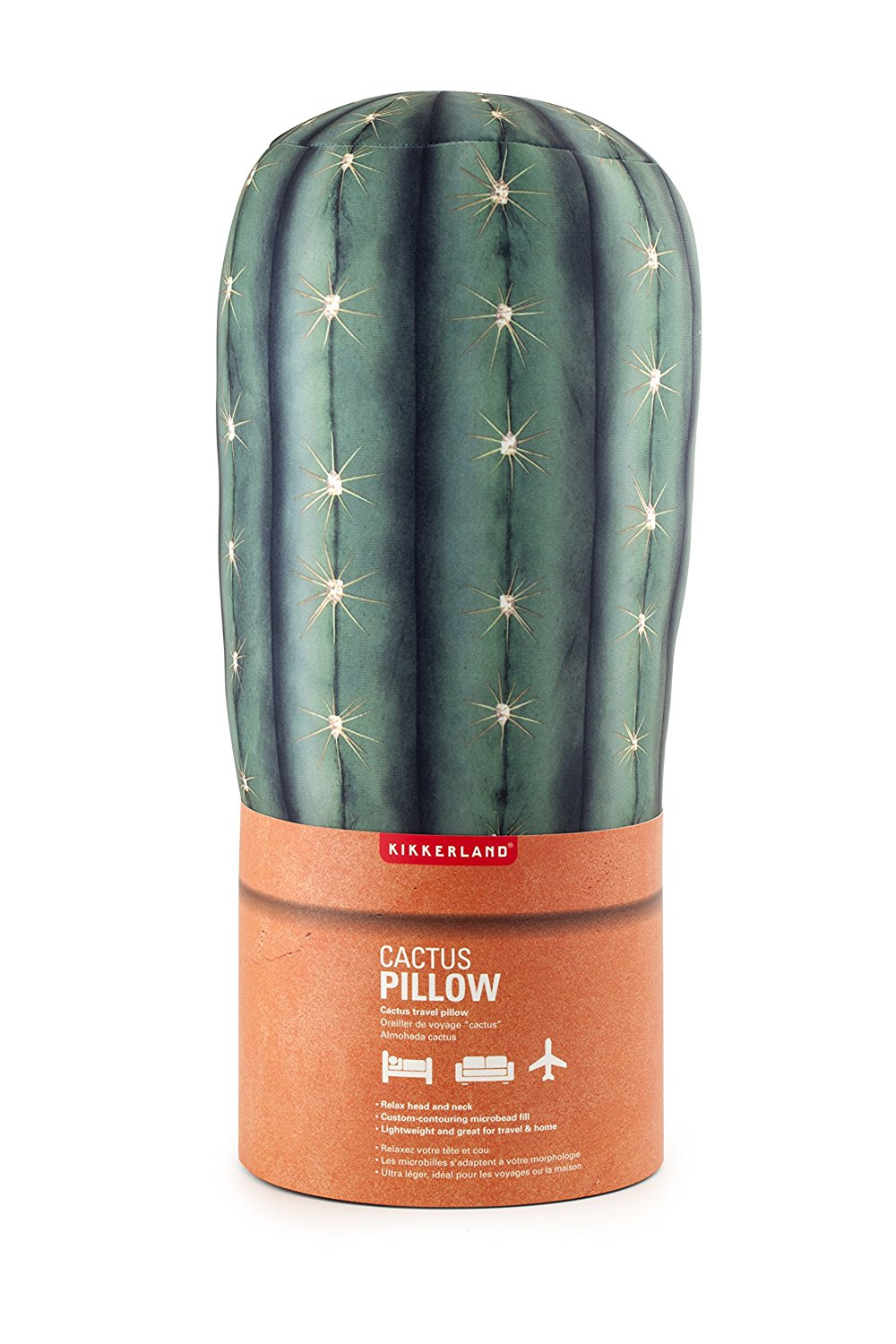 美國品牌 kikkerland Cactus Pillow Head Rest 仙人掌頭枕