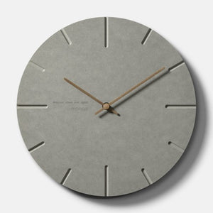 韓國 mooqs Simple Modern Concrete-feel Wooden Time Bars Wall Clock 簡約仿水泥掛鐘