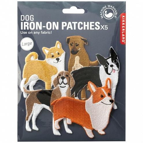 美國品牌 kikkerland Large Dog Iron-On Patches 狗狗熨章