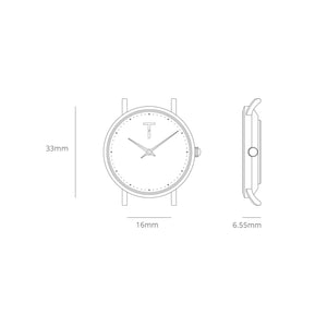 美國設計 TYLOR Cotton Dream ∅33mm 真皮手錶 TLAF001（包2年保養）