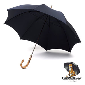 *預購* 英國 Fox Umbrellas™ - GT9 Whangee Navy 筇竹手柄雨傘