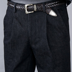 日本品牌 The Chino Revived 男士牛仔褲 TCR1930211-99 Wool and indigo denim one pleated tapered fit