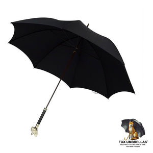 英國 Fox Umbrellas™ - GT29 Nickel 金屬狐狸頭手柄雨傘
