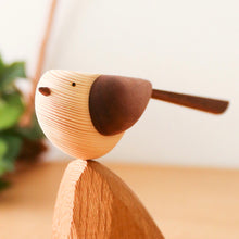日本旭川工藝師手製 擺尾小鳥