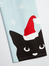 聖誕貓貓 100% 純綿 Tea Towel