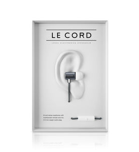 瑞典設計 LE CORD 耳筒（銀白）