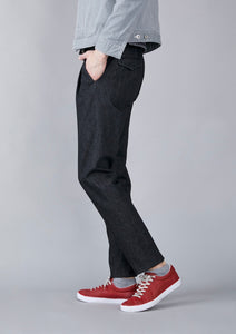 日本品牌 The Chino Revived 男士牛仔褲 TCR1930211-99 Wool and indigo denim one pleated tapered fit