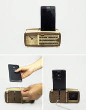 韓國設計 Warm Material DIY 木製復古電話座床頭鐘